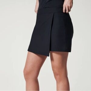 Spanx, Sunshine Skort 6”, Black, UPF 50+ Golf Tennis, Size Large